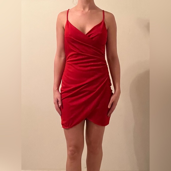 red mini dress poshmark Dresses | Red Mini Dress